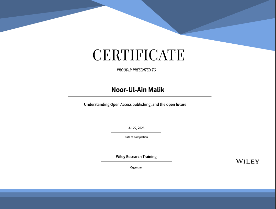  Understanding Open Access Publishing Certificate